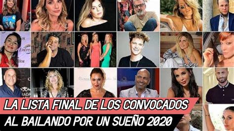 La Lista Final Con Todos Los Convocados Y Confirmados Para El Bailando