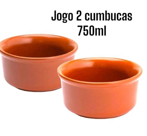 Kit Cumbuca Vermelha DUO GRANDE Tigela Para Feijoada Sopa Caldos