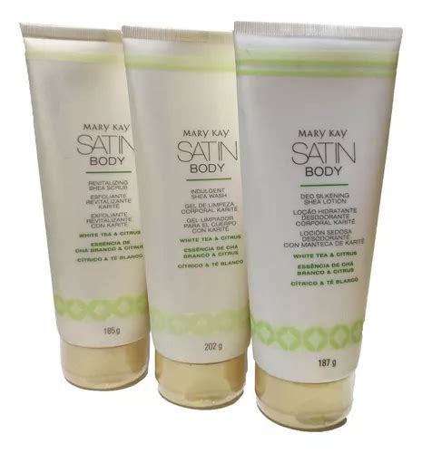 Kit Satin Body Gel De Limpeza Esfoliante Hidratante Mary Kay