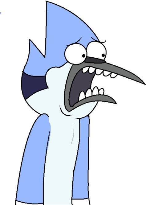 Regular Show Mordecai Scared 600x794 Png Download