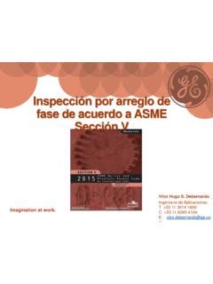 Inspecci N Por Arreglo De Fase De Acuerdo A Asme Inspecci N Por