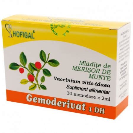 Gemoderivat Mladite De Merisor De Munte 30 Monodoze Supliment