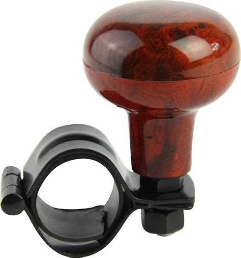 Rellix Woodgrain Steering Wheel Spinner Knob Universal Fit For All