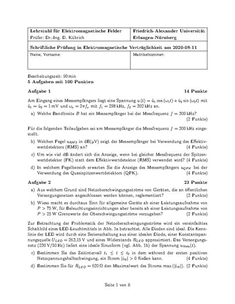 Emv K Lehrstuhl F Ur Elektromagnetische Felder Friedrich