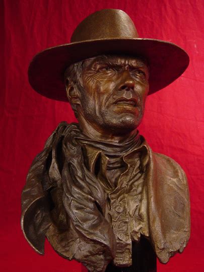 Clint Eastwood Munny Bronze Sculpture By Greg Polutanovich