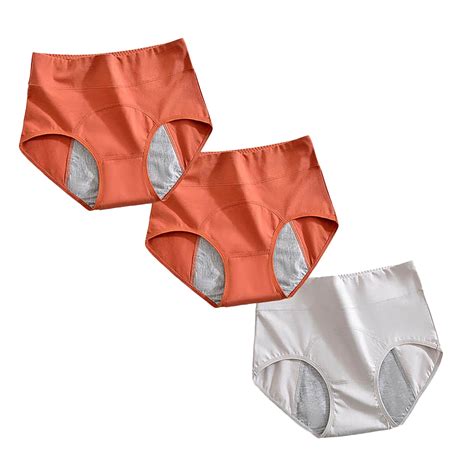 Audhol Period Panties Womens High Waisted Bikini Underwear Smooth Hipster Underwear Breathable