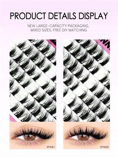 Groinneya Rows Lash Clusters Natural Individual Lashes C Curl Spiky