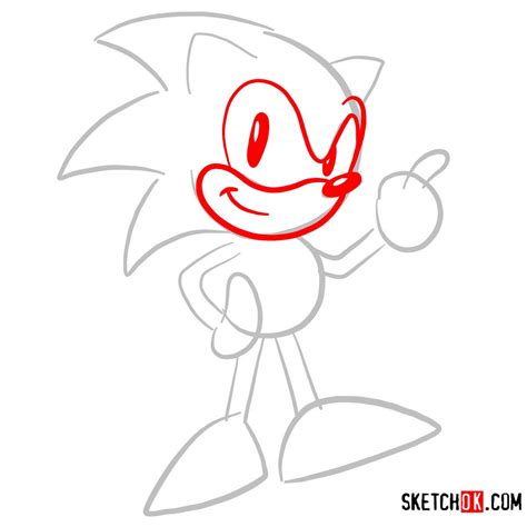 How To Draw Sonic The Hedgehog Sega Games Style Sketchok