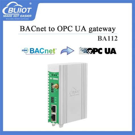 BA112 Modbus BACnet To OPC UA BMS Protocol Gateway For Data Transfer