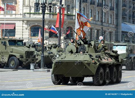 The BTR 82A Is An Russian 8x8 Wheeled Amphibious Armoured Personnel