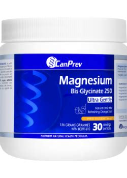 Buy CanPrev Magnesium Bis Glycinate 250 Ultra Gentle Refreshing Orange