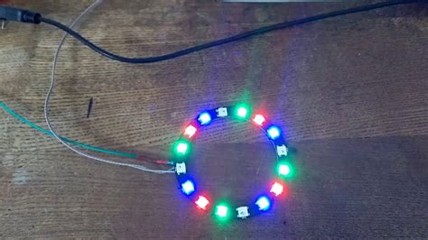 Test Neopixel Ring With Arduino Nano Youtube