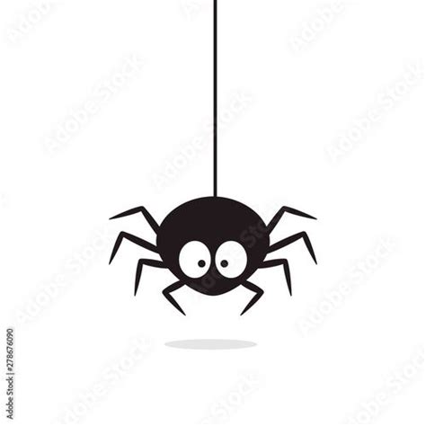 Cute Spider Hanging On Cobweb Halloween Character Bee Painting