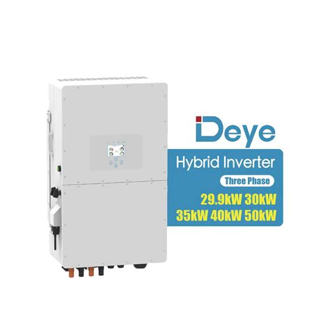 Deye Sun 50k Sg01hp3 Eu Bm4 50kw Hybrid Solar Inverter 40kw 30kw 20kw High Voltage Inverter For