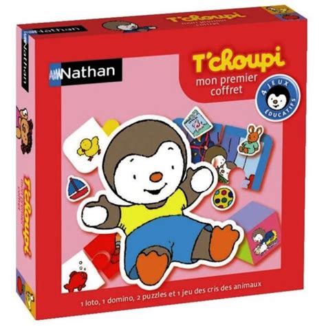 T choupi Mon premier coffret Nathan Ludessimo jeux de société