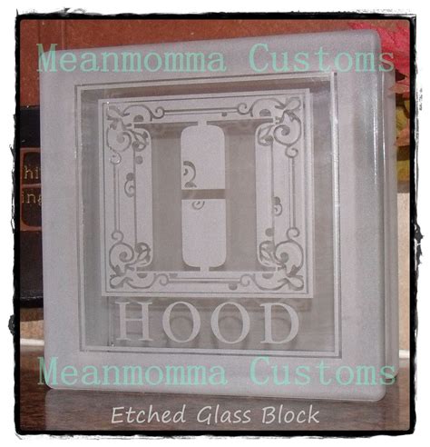 Customized Etched Glass Block 25 00 Via Etsy Trina Trinidad Ramirez Glass Blocks Glass