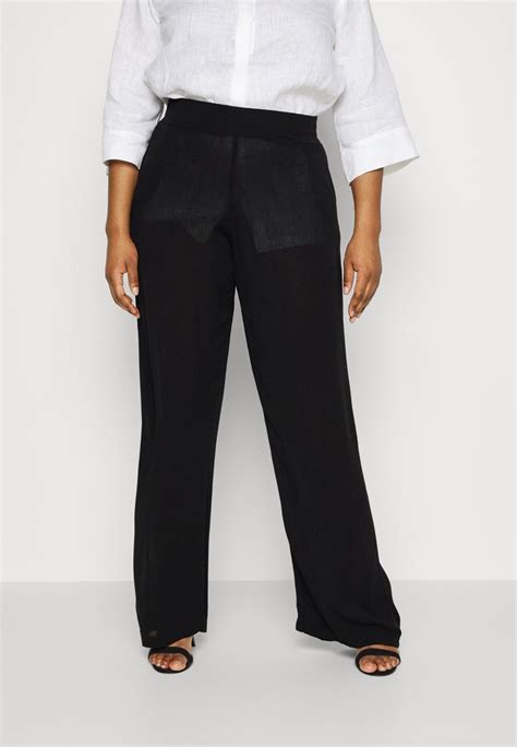 Vero Moda Curve Vmmenny Wide Pants Trousers Black Zalandoie