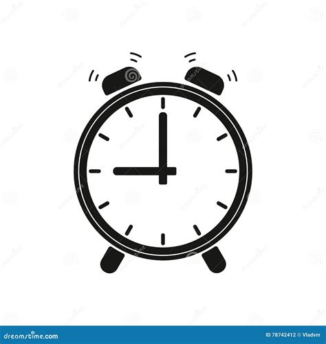 The Alarm Clock Icon Stock Vector Illustration Of Sign 78742412