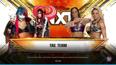 The Kabuki Showdown Asuka Kairi Sane Vs Shayna Baszler Zoey Stark