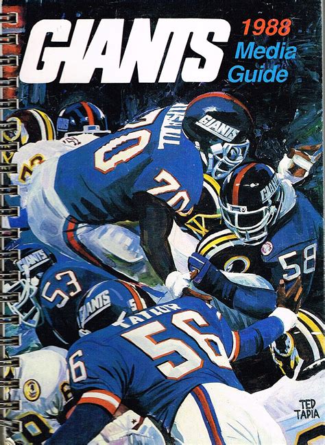 Pro Football Journal Presents Nfl Art New York Giants Media Guide