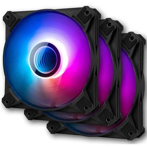 DarkFlash Infinity 8 PWM ARGB Fan 120mm Cooling 3 Fan Pack