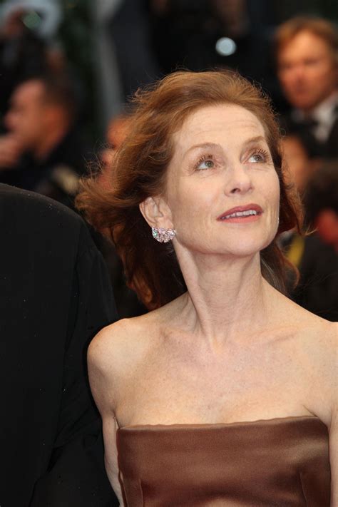 Isabelle Huppert On The 65th Cannes Film Festival Red Carpet Wearing