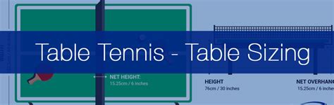 Ping Pong Table Size Guide and Dimensions: Official Rules • Racket Insight