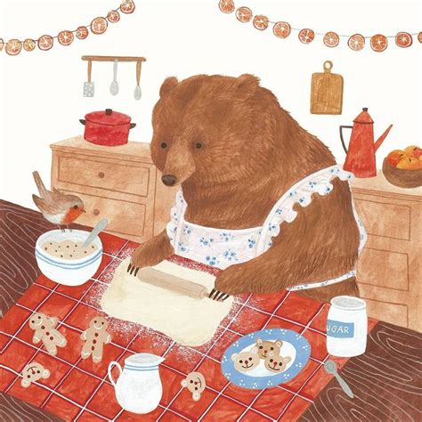 Cécile Berrubé on Instagram Big bear baking little bears Day 17 of