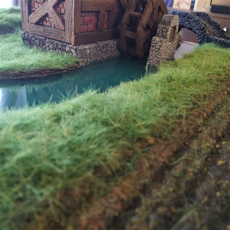 My Watermill Diorama First Time Using Resin To Make Water Hope You