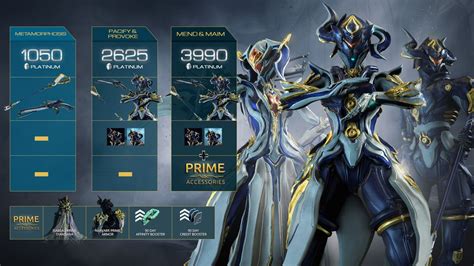 Warframe Equinox Prime Access Accessories Pack Promotional