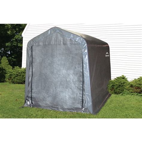 Shelterlogic Shed In A Box 6 X 10 X 6 Ft 6 In Gris 70403 Rona