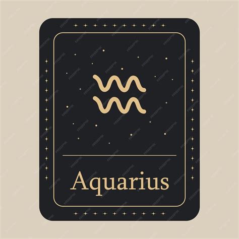 Premium Vector Aquarius Zodiac Icon Vector Illustration