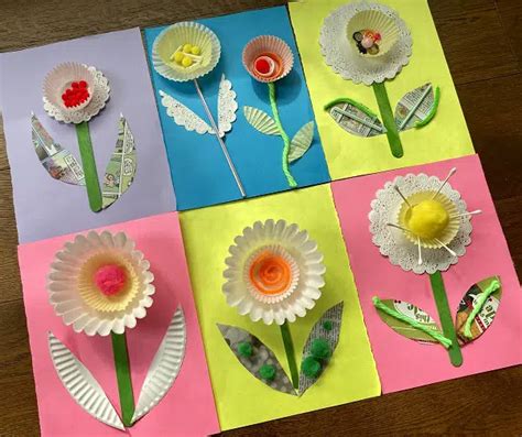 Spring Flower Collage Art Project Fantastic Fun And Learning Spring