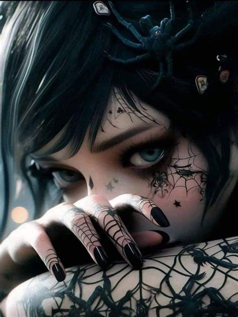 Pin By Dawn Washam On Art Random 4 In 2024 Goth Beauty Gothic Girls