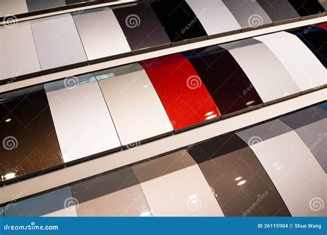 Car Paint Samples Stock Images Image 36115904