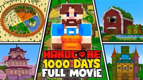 I Survived Days In Minecraft Hardcore Full Movie Youtube