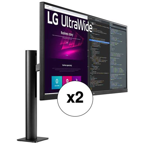 Lg Wn B Ultrawide Ergo Qhd Ips Monitor Kit