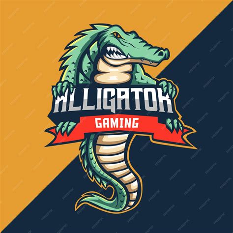 Premium Vector Alligator Mascot Logo Design Template Easy To Edit And