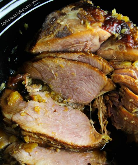 Crock Pot Brown Sugar Pineapple Ham My Incredible Recipes