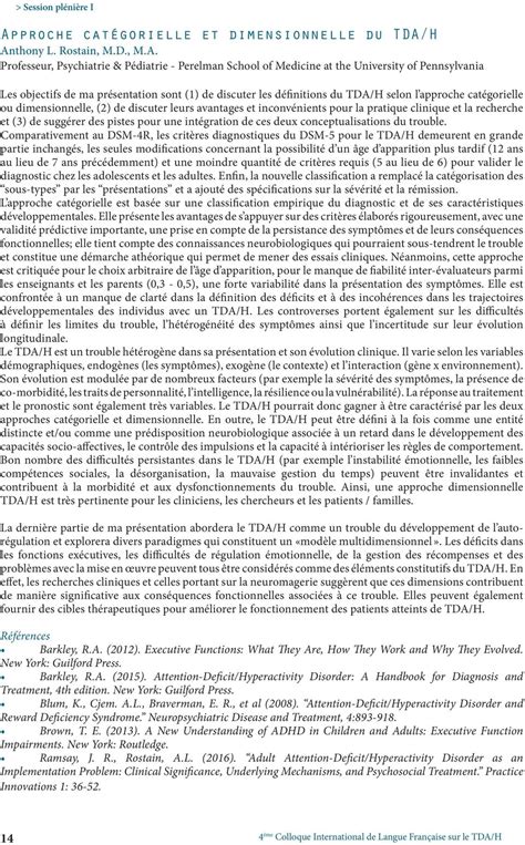 L Intervention Multidimensionnelle Aupr S Des L Ves Pr Sentant Un Tdah