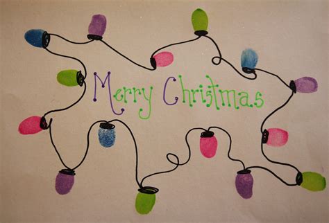 Fingerprint Christmas Lights Craft Grasping For Objectivity