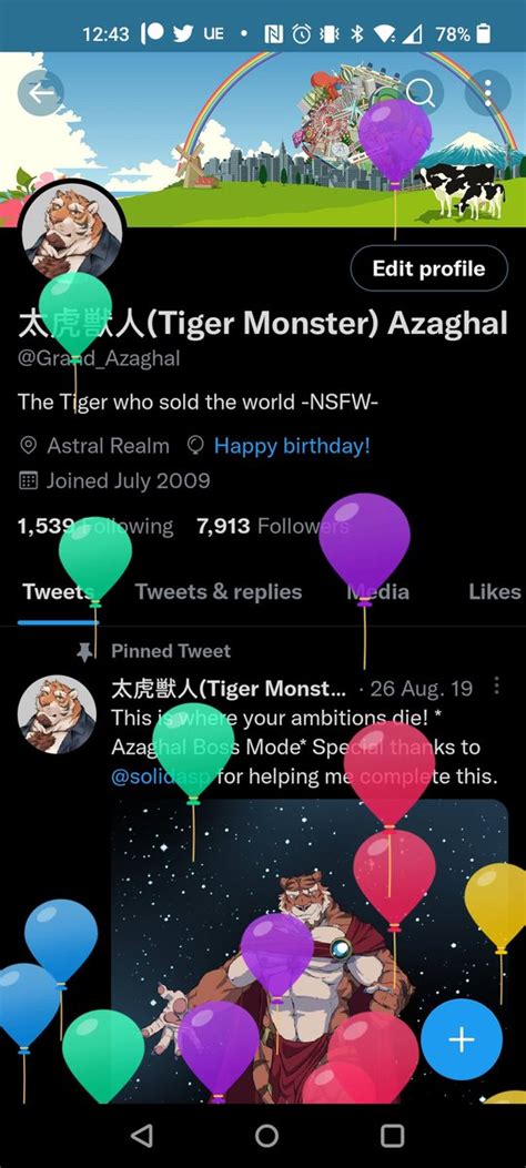 太虎獣人 Tiger Monster Azaghal on Twitter It is time for me to level up