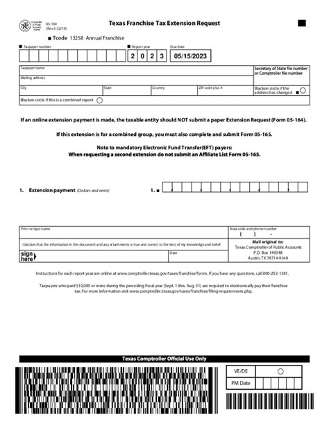 Texas 05 164 2023 2025 Form Fill Out And Sign Printable Pdf Template Airslate Signnow