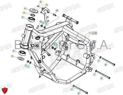 CHASSIS pièces BETA neuves BETA Motard TRACK BLUE 2T 50 2024 pièces