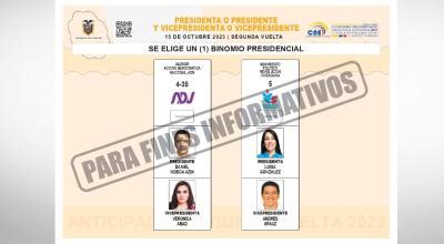 Cne Aprueba El Dise O De La Papeleta Para La Segunda Vuelta