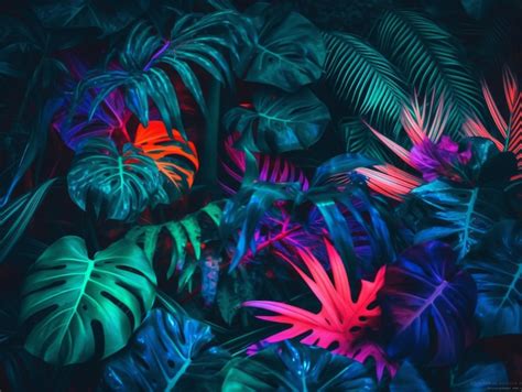 Premium Photo Neon Leaves Wallpapers That Are High Definition