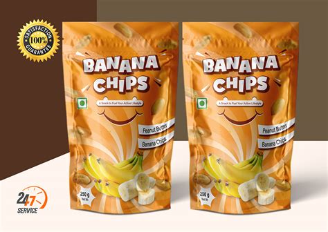 Banana Chips Packaging Design On Behance