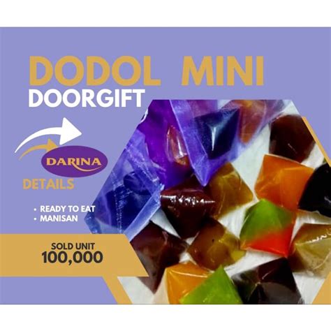 Doorgift Door Gift Dodol Kahwin Kelantan Makanan Ringan Borong Durian