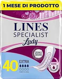 Lines Specialist Lady Extra Assorbenti Per Incontinenza Donna Con