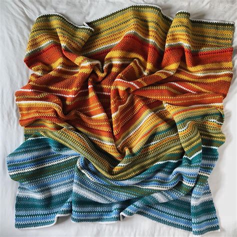 Temperature Blanket Crochet Or Knit Your Data Henstooth Homestead